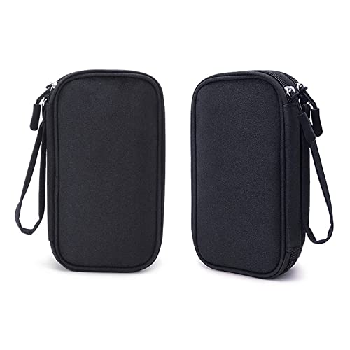 GAJES Bolsa de almacenamiento de suministros para diabéticos, funda de transporte portátil para medidor de glucosa para bolígrafo de insulina, kit de prueba de azúcar en sangre, tiras de prueba,