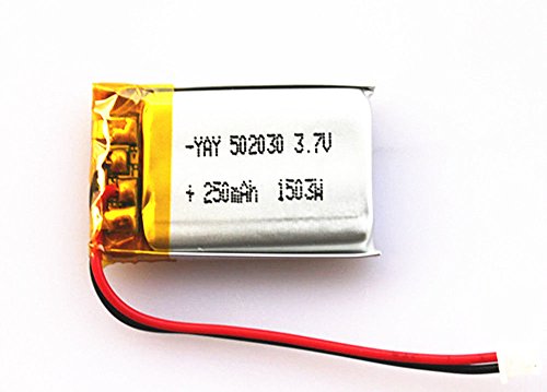 2PCS 3.7V 250Mah Lipo Battery for Mate 808#18 Keychain DVR Micro Camera Recorder?Pcakage as a Charger, pls Open The cahrger to get Battery?