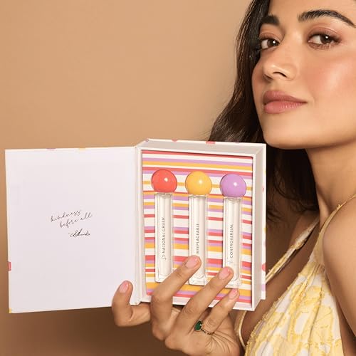 Image of Dear Diary by Rashmika Mandanna - The Lollipop Gift Set - Luxury Perfume Discovery Kit for Women - 3 x 10ml Mini EDP Sprays - National Crush, Irreplaceable & Controversial - Long-Lasting Premium Fragrance