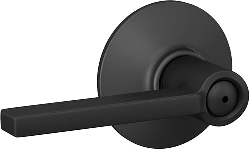 Miniatura 49 de Schlage F10 LAT 622 COL Latitude Collins - Palanca de paso para pasillo interior y armario, color negro mate