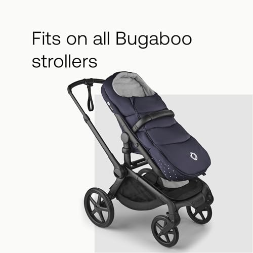 Image of Bugaboo Footmuff - All-Season Stroller Accessory Weatherproof Climate Control Removable and Reflective (Deep Indigo) | Essential pram accessory for every season, deep indigo