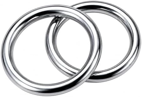 ZooBoo 2pcs Wing Chun Stainless Weighted Steel Training Rings