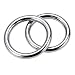 ZooBoo Wing Chun Stainless Ring YeWen Sau Sticky Hand Strength Training Stainless Steel Rattan Ring Wing Tsun Siu Lum Ring Kung Fu (Diameter 7.5CM)