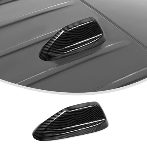 Linskip Antenna Base Cover Compatible with 2021-2024 Jeep Grand Cherokee L & 2022-2024 Jeep Grand Cherokee, Roof Antenna Trim for Jeep Grand Cherokee Accessories(Black Carbon Fiber)