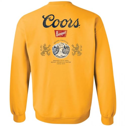 Coors Banquet Front and Back Print Crewneck Sweatshirt3