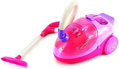 Dream Vogue Children's Kid's Pretend Play Battery Operated Toy Vacuum Cleaner Playset w/ Real Vacuum Function, On/Off Buttons