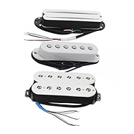 High-quality material: Made of high-quality material, wear-resistant, durable and environmentally friendly, with exquisite design and workmanship. Neck Position: single coil sized pickup,4-conductors. Middle Position: single coil pickup,flat pole pie...