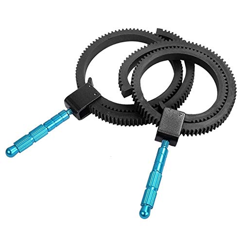 N/V para Accesorios de cmara SLR DSLR Correa de Anillo de Engranaje de Enfoque de Seguimiento de Goma Ajustable Agarre de 49 mm a 82 mm para cmara de videocmara DSLR