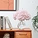 Tifuly Hydrangea Artificial Flowers -12 pcs Realistic Fake Hydrangea Silk Flowers with Stems Faux Hydrangea Flowers Heads for Office Home Party Wedding Centerpiece DIY Floral Decor (Pink)