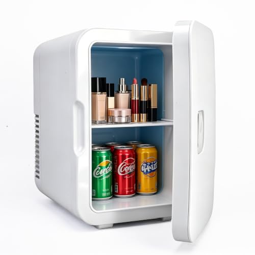 Image of MOUEEY 6L Mini Skincare Fridge (Cooling & Heating), AC/DC Portable Compact Fridge for Cosmetics, Skincare, Food, and Drinks – Suitable for Bedrooms, Dorms, Offices, and Cars