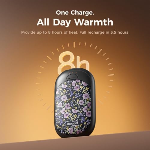 OCOOPA Magnetic Hand Warmers Rechargeable 2 Pack, Electric Handwarmers, Smart Heating UL Certified, 3-Settings,Portable Heater, Ultra Slim Pocket,... - Image 5