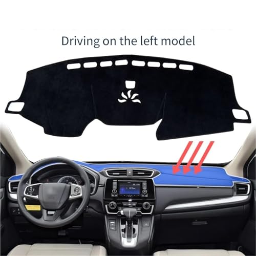 Coche salpicadero pad para CRV 2017-2022 con acabado elegante negro 2