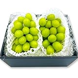 シャインマスカット 糖度18度以上 高級 ギフト ＜クール便＞ 約1kg（2房入り） ぶどう マスカット 種なし 皮ごと 長野県 岡山県 他 果物 鑑定書付き 秀品 大房 朝採れ 化粧箱 葡萄 [みさわのやさい]