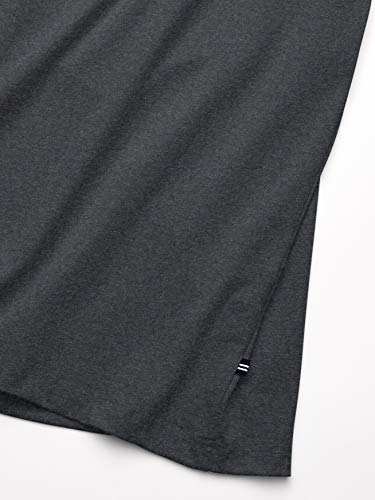 Nautica mens Solid Crew Neck Short Sleeve Pocket T-shirt T Shirt, Charcoal Heather (Dark), 4X-Large Tall US4