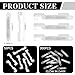 Soulchen 350 Pcs Clip on Fishing Glow Sticks Bulk for Rod Tips Mini Glow in The Dark Stick for Fishing Poles(White,4.5 mm)