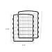 IRIS USA 34'' Pet Playpen 2 Panel Add-On with Connecting Rods, Dog Playpen, Small Medium Large Dogs, Heavy-Duty Molded Plastic, Rust-Free, Non-Skid Rubber Feet, Easy Assemble, Customizable, Gray