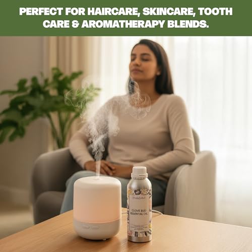 Image of VedaOils Clove Essential Oil 100ml | 100% Pure, Natural & Undiluted Clove Oil for Teeth Pain, Skin, Hair, Pimples, Acne, T-Zone & Underarm | High Potency Premium Therapeutic