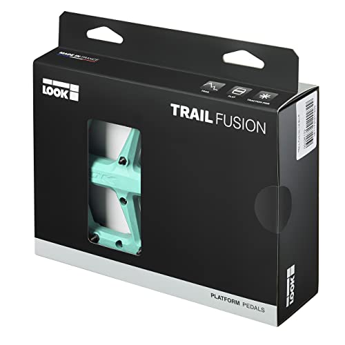 Look Cycle – Trail Fusion – Mtb Bike Pedals – Flat Pedals – Ice Blue #TOP2