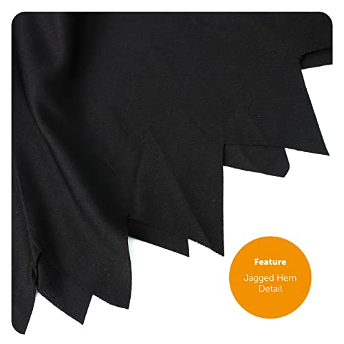 Ladies Black Halloween Dress, Plus Size XX-Large UK 20/22, Elegant Long Black Outfit for Women - Image 4