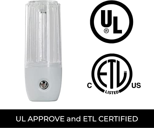 Clearmax Led Bright Night Light, Baby Night Light, Plug-In Night Light For Kids With Automatic Sensor That Turns On At Dusk And Off At Dawn, Soft Nursery Friendly 120 Volts Ac 60Hz 0.3 Watts Pack Of 2 #TOP4