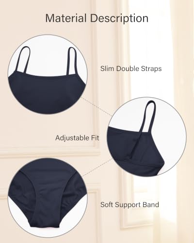 Image of Stelle Women's Ballet Leotard for Dance Scoop Neck Double Lined Bodysuit