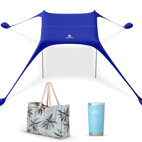 Image of SUN NINJA Beach Tent Bundle with XL Beach Bag and 20oz Tumbler