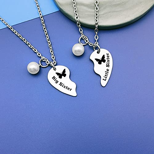 DlaeKua Sister Birthday Necklace Sisters Gifts from Bestie Friends Necklace Set for 2 BFF Jewelry Best Friend Soul Sister Gift Christmas Birthday Graduation Thanksgiving Gifts4