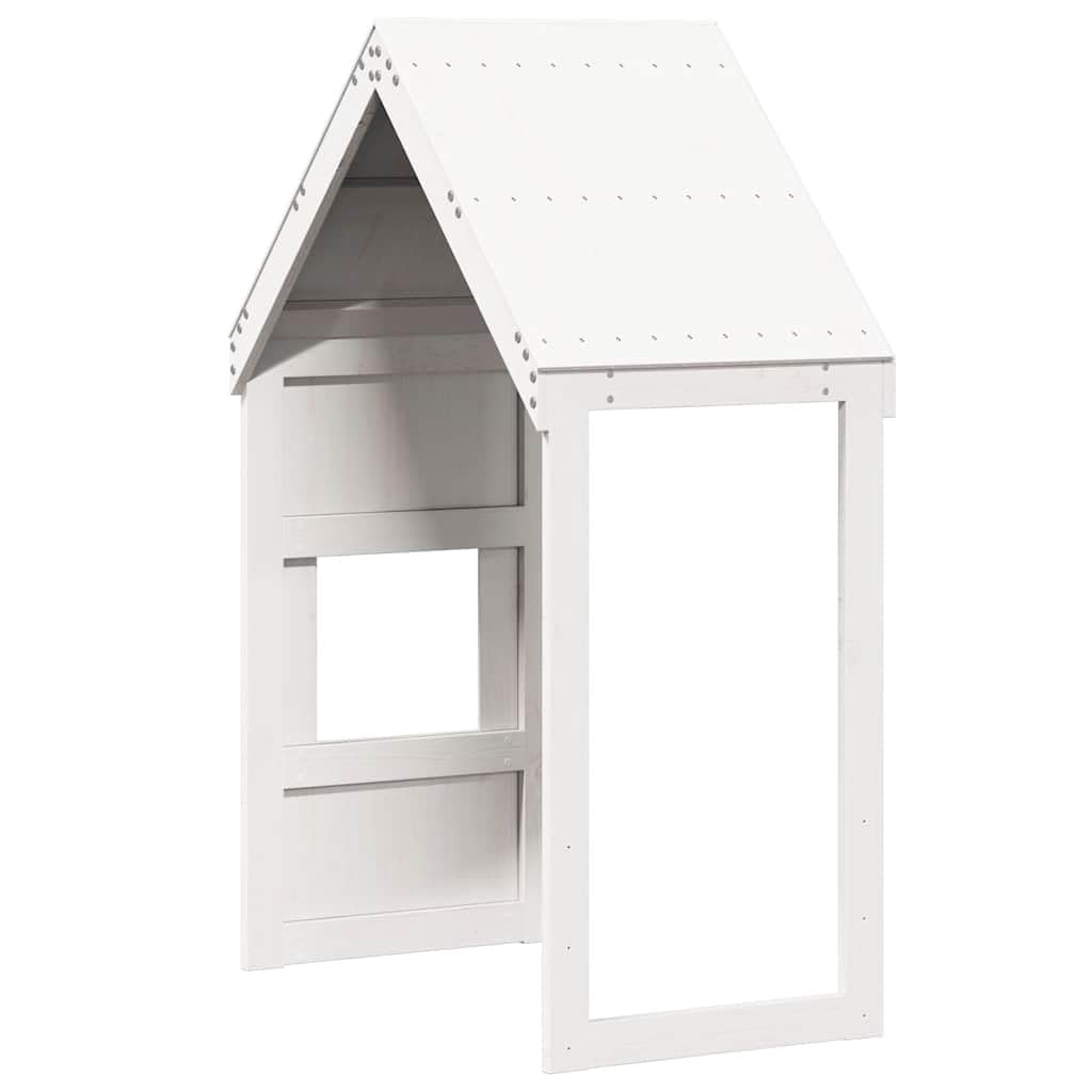 vidaXL Toit de lit pour Enfants Blanc 55x99x139,5cm Bois de pin Massif, Toit de lit, baldaquin de lit pour Enfant, Toit pour lit d'enfant