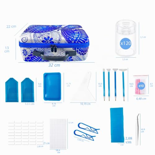 Boîtes de rangement pour peinture diamant artisanat bijoux perles strass