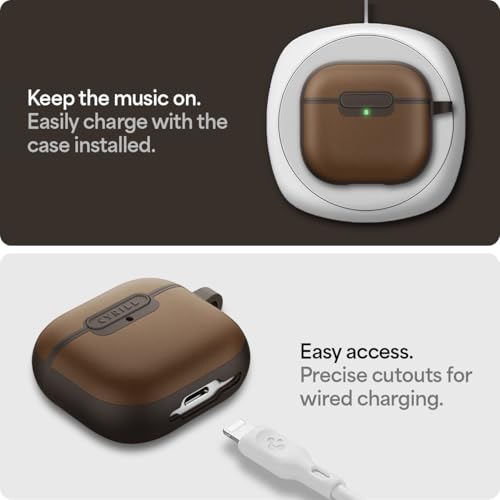 Image of Spigen Cyrill Kajuk for Airpods 4 (2024) Case Cover - Saddle Brown