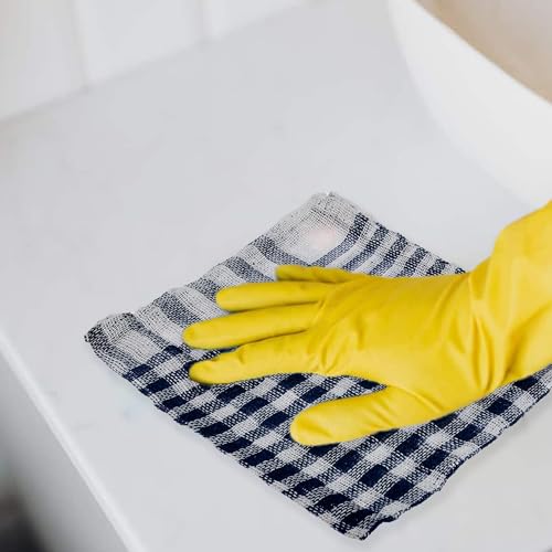 Image of Kuber Industries Pack of 48 Cotton Cloth for Cleaning | Duster Cloth for Home Cleaning | Wiping Cloth for Kitchen | Kitchen Napkins | Blue