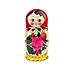 Heka Naturals Semyonov Red Nesting Dolls | All Natural Wooden Matryoshka Doll Set of 7 (7 Inch) - Traditional Babushka Home Decor, Wooden Stacking Dolls, Vintage Handmade Shape