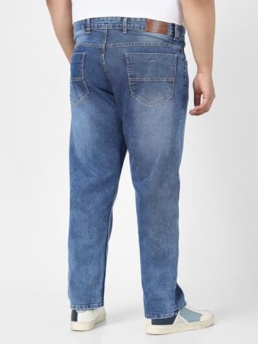 Image of Urbano Plus Men's Straight Fit Mid Rise Jeans