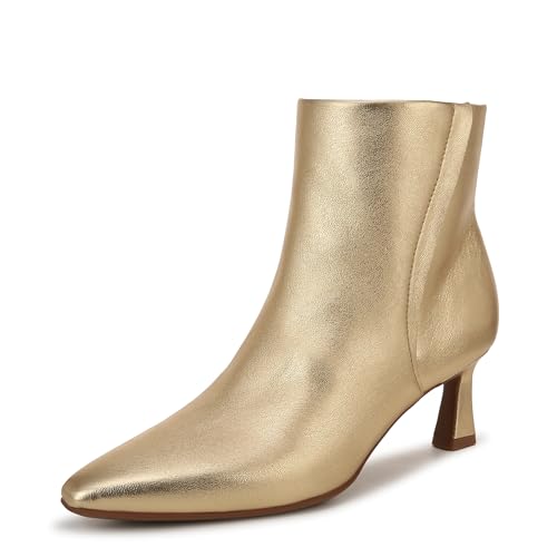 Naturalizer Women's Deesha Bootie Ankle Boot Dark Gold Leather 6.5 W