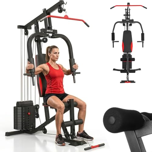 BAKAJI Palestra Multifunzione Stazione All in One per Home Gym