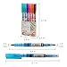 Grabie Dual Tip Notetaking Pens (3.5mm Chisel + 0.5mm Needle), Dual Tip Highlighter Markers for Journaling, Colored Pens for Note Taking and Adult Coloring Books (2 value pack)