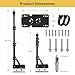 Meking Ring Light Wall Mount Boom Arm 39.37inch/100cm, for Strobe Light, Photography, Softbox, Reflector, Support 180 Degree Rotation