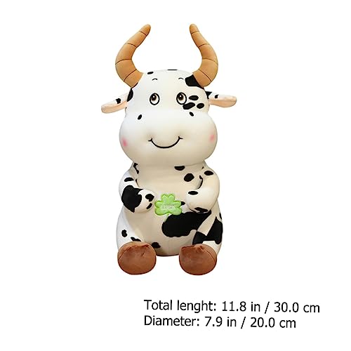 Toyvian 1 Peça Travesseiros Infantis De Vaca De Quatro Folhas Brinquedos De Pelúcia Themberchaud Tra