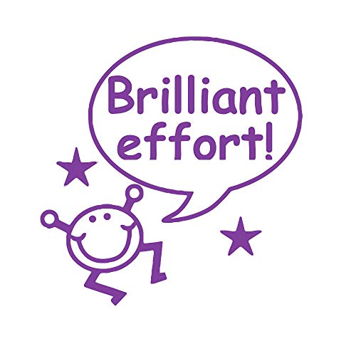 Brilliant Effort Stamper - Estampilla de trabajo, color morado Cover