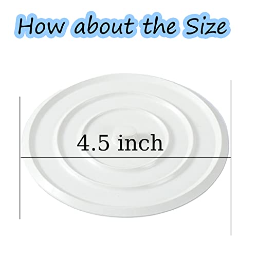 3 Tapones universales de silicona para desagüe 4.5 pulgadas miniatura 3