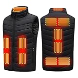 WXJHNYBS 3 Modos De Calefacción,Lavable Chaqueta Termica para Moto Caza Senderismo,8Heizzonen-2XL