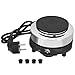 Leopacat Fornellino Elettrico Piccolo,Fornello Elettrico Portatile con 5 Tipi di Controlli di Temperatura per Tè e Caffè Travle Cucina Singola Piastra Riscaldatore Spina Europea 220V 500W 13*13*7cm immagine