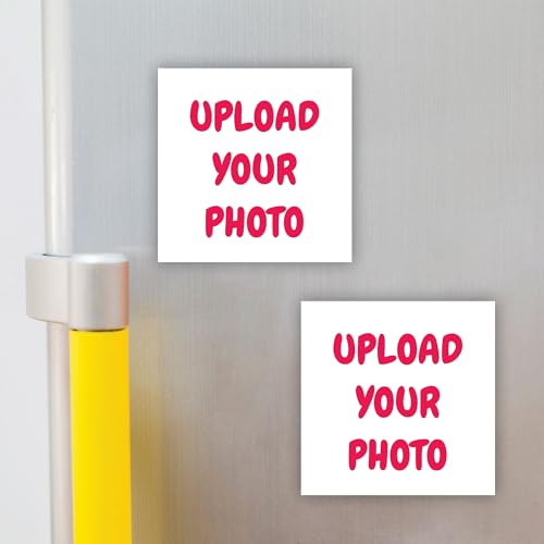 Image of Custom Photo Fridge Magnet, Acrylic, 3 x 3 Inch, 3mm Thick (Set of 2) Crystal Finish Fridge Magnet | Best for Gifting | Best for Home and Office Gifting with Customization