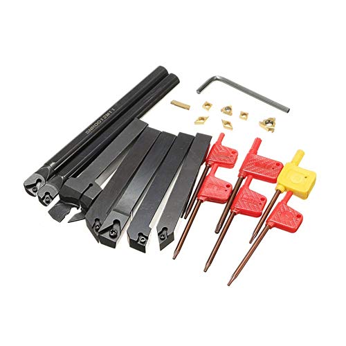 Set de 7 Barras de Torneado de 12mm con Inserciones
