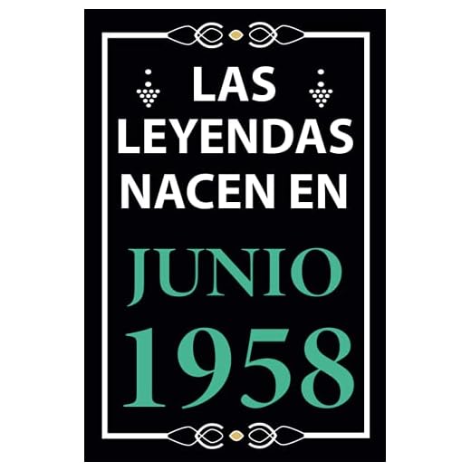 Las leyendas nacen en Junio 1958: Regalo de cumpleaños perfecto para hombre y mujer de 63 años I Cita positiva , humor I Cuaderno , diario , libro de ... I Idea original para el 63 cumpleaños