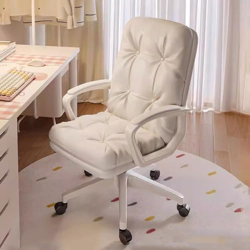 Office Executive Director - Silla de trabajo de altura ajustable con ruedas - Silla giratoria suave para computadora para el hogar y dormitorios
