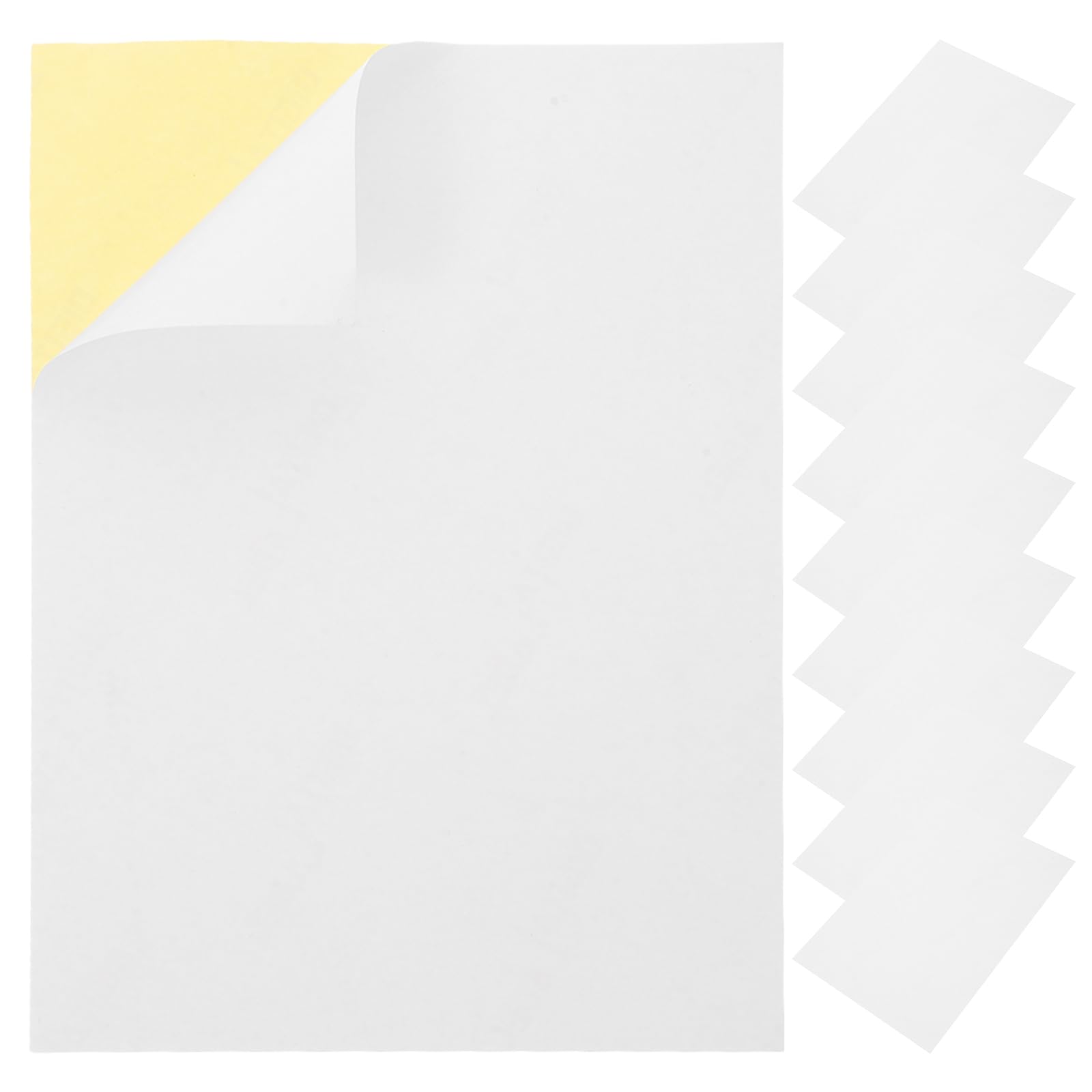 150 pièces Étiquettes Adhésives Papier Mat Blanc Épais Autocollantes Imprimables pour Imprimante Jet Encre Étiquettes Adresse et Nom pour Bureau et Logistique