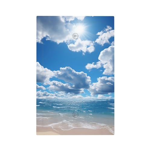 Sky and White Cloud �E�H�[���v���[�g �������C�g�X�C�b�`�J�o�[ 1�M�����O�R���Z���g�J�o�[ �W���T�C�Y 5�C���` x 3�C���` �v���O�J�o�[ �d�C�X�C�b�`�v���[�g �z�[���f�R���[�V���� �Q�� �L�b�`���p