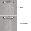 hansgrohe Croma Select S 7-inch Water Saving Low Flow Showerhead Modern 2-Spray Rain, IntenseRain with QuickClean in Chrome, 04388000
