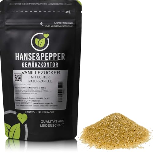 500g Vanillezucker Buorbon Vanille Schoten natürlich von Hanse&Pepper Gewürze - Gourmet Serie